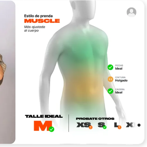 Recomendación de talle: análisis del cuerpo con mapa de calor y talle ideal